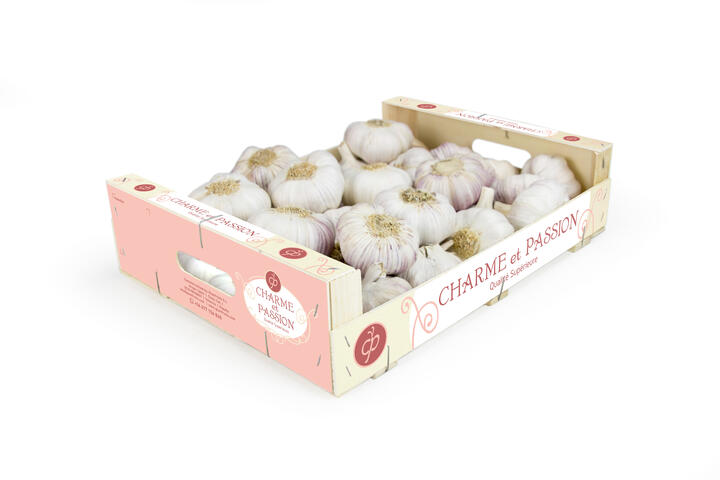 Aglio Viola 3,5 Kg Cassa Legno Charme et Passion